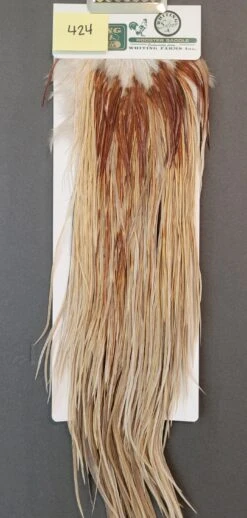 Flash Sale Hackle 424 - Hebert Miner Saddle Silver - Honey Dun (size 16-18)