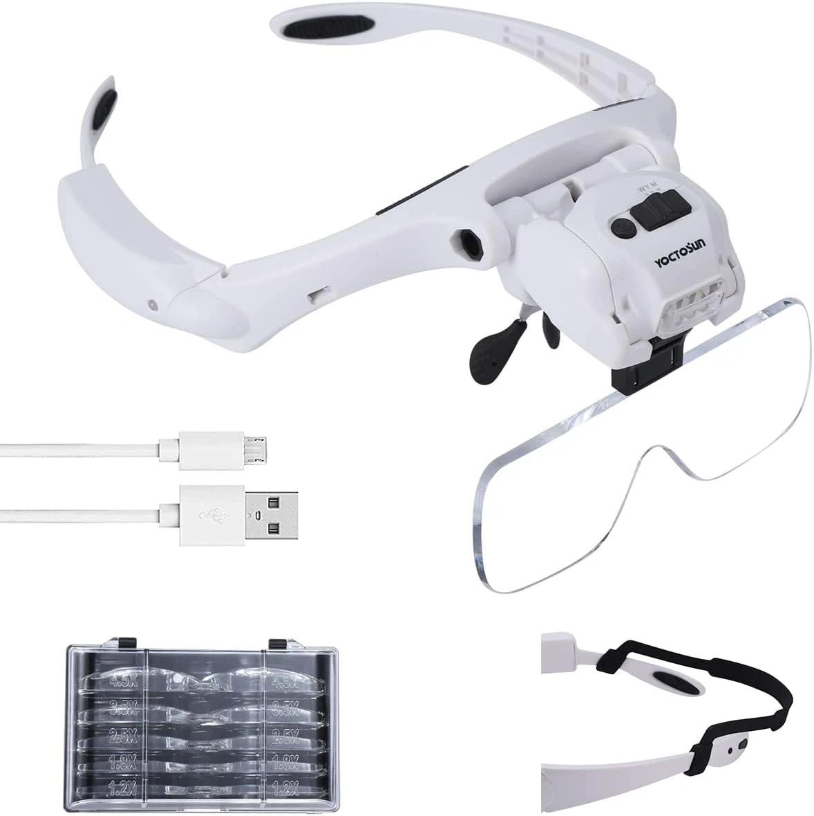 Rechargable LED Head Magnifier 1 Rechargable LED Head Magnifier