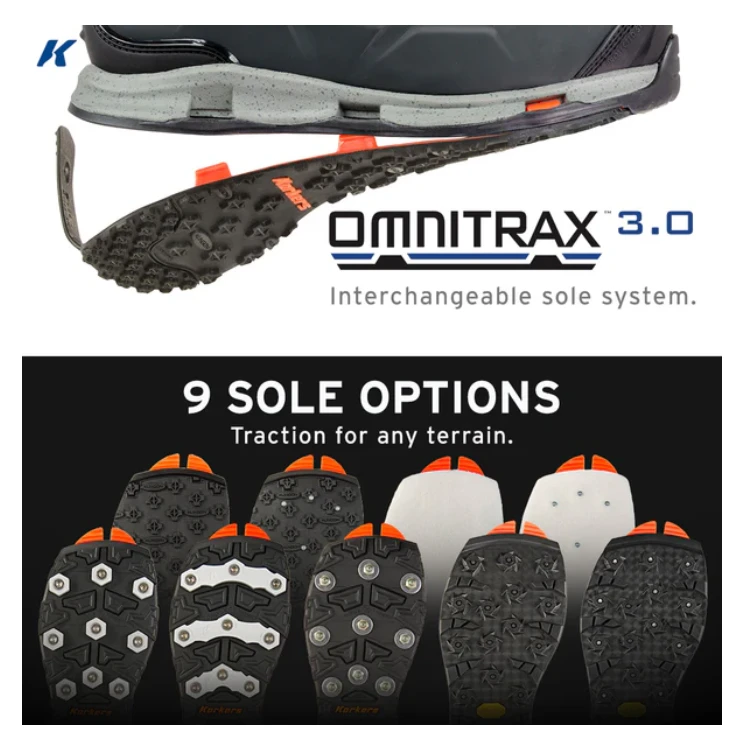 Korkers Men's Bantam Lite Wading Boots: Kling-On And Studded Kling-On 5 Korkers Men's Bantam Lite Wading Boots: Kling-On And Studded Kling-On - Image 5