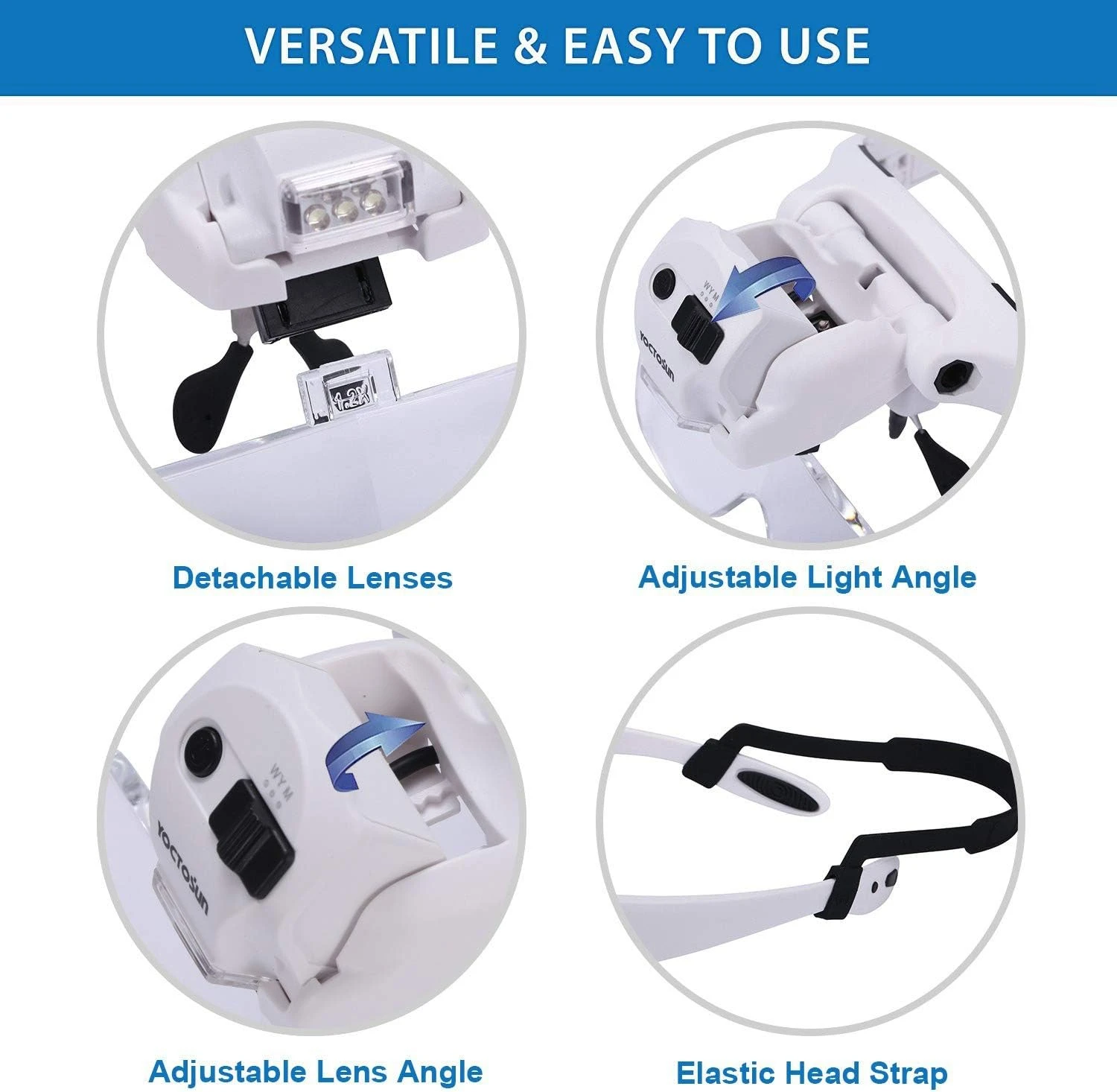 Rechargable LED Head Magnifier 3 Rechargable LED Head Magnifier - Image 3