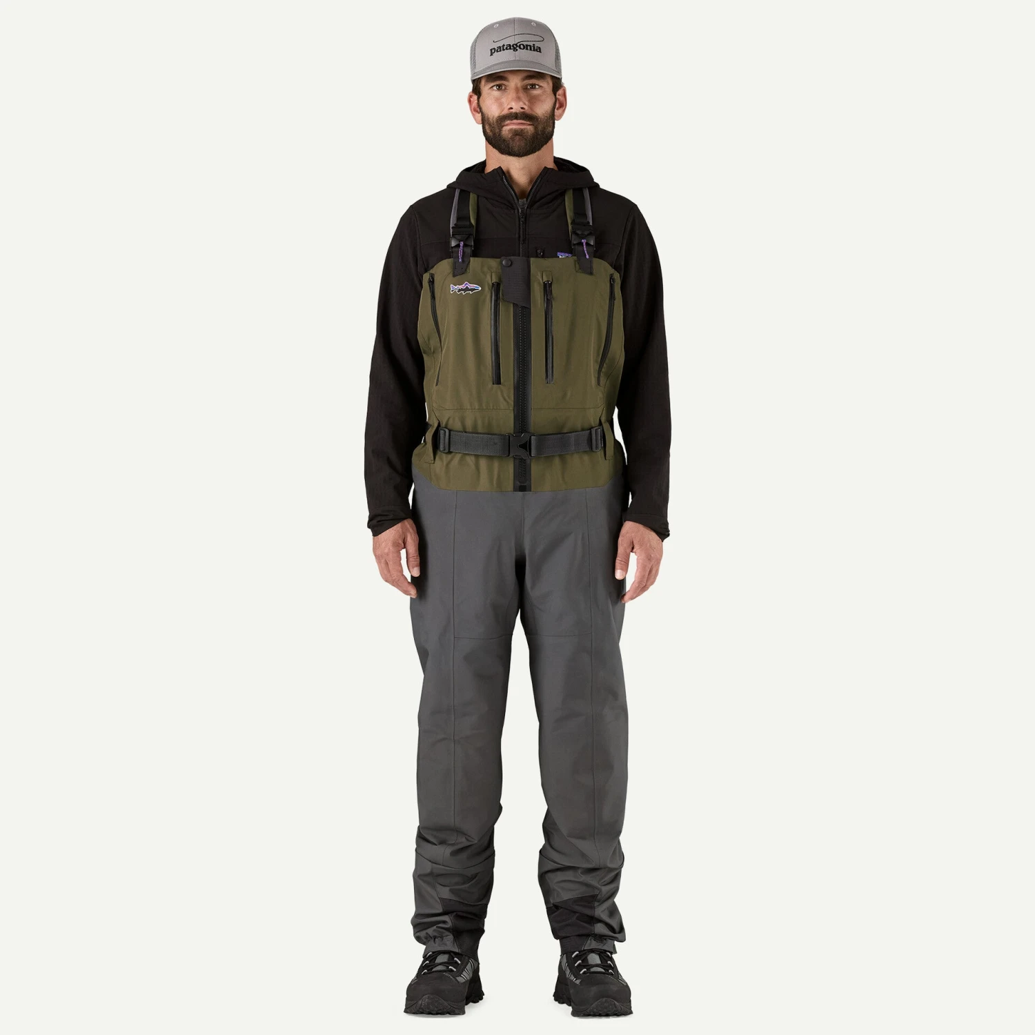 Patagonia Swiftcurrent Expedition Zip-Front Waders - Basin Green 2 Patagonia Swiftcurrent Expedition Zip-Front Waders - Basin Green - Image 2
