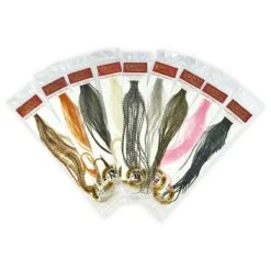 Whiting 100 Pack Dry Fly Hackle - Honey Dun - 18