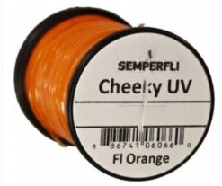SemperFli Cheeky UV Tinsel -Fishing Equipment Store Cheeky Orange