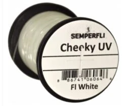 SemperFli Cheeky UV Tinsel -Fishing Equipment Store Cheeky White