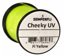 SemperFli Cheeky UV Tinsel -Fishing Equipment Store Cheeky Yellow