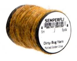 Dirty Bug Yarn -Fishing Equipment Store Dirty Mottled Golden Olive