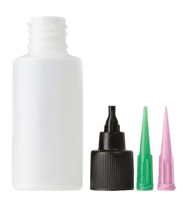 Loon Applicator Bottle, Cap & Needles 1 Loon Applicator Bottle, Cap & Needles