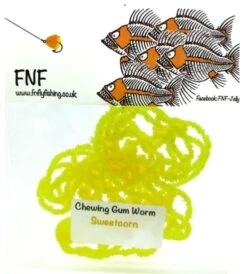 FNF 3mm Chewing Gum Worm Chenille 34 FNF 3mm Chewing Gum Worm Chenille -Fishing Equipment Store Gum Sweet Corn