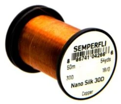 SemperFli Nano Silk Ultra Fine 30D 18/0 20 SemperFli Nano Silk Ultra Fine 30D 18/0 -Fishing Equipment Store Nano Copper