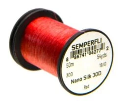 SemperFli Nano Silk Ultra Fine 30D 18/0 28 SemperFli Nano Silk Ultra Fine 30D 18/0 -Fishing Equipment Store Nano Red