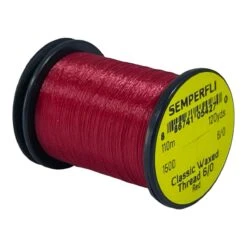 Semperfli Classic Waxed Thread - 6/0 -Fishing Equipment Store SCWX106RED