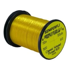 Semperfli Classic Waxed Thread - 6/0 -Fishing Equipment Store SCWX106YEL