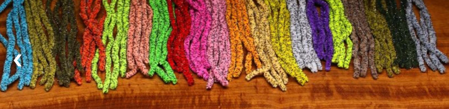 Hareline UV Mottled Galaxy Mop Chenille 1 Hareline UV Mottled Galaxy Mop Chenille