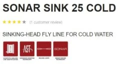 Scientific Anglers Sonar Sink 25 Cold Fly Line 5 Scientific Anglers Sonar Sink 25 Cold Fly Line -Fishing Equipment Store SonarSink25ColdTech