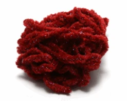 Hareline Woolly Bugger Tinsel Core UV Rayon Chenille 17 Hareline Woolly Bugger Tinsel Core UV Rayon Chenille -Fishing Equipment Store bloodyleechred