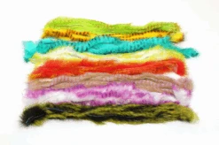 Hareline Barred Polychrome Rabbit Strips
