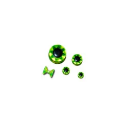 Hareline Diamond Fish Eyes -Fishing Equipment Store dfe transparent green fluorescent