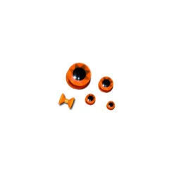 Hareline Diamond Fish Eyes -Fishing Equipment Store dfe transparent orange fluorescent