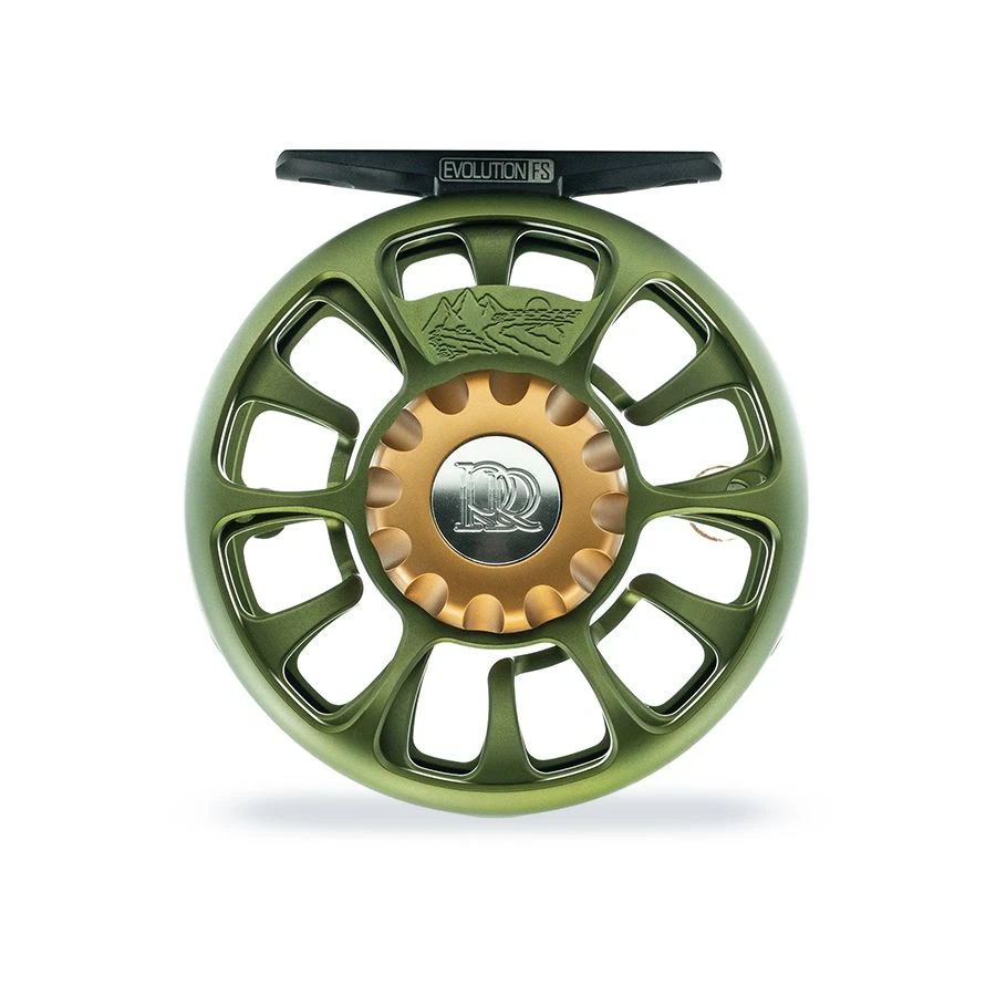 Ross Reels - Evolution FS Fly Reel - Matte Olive 1 Ross Reels - Evolution FS Fly Reel - Matte Olive